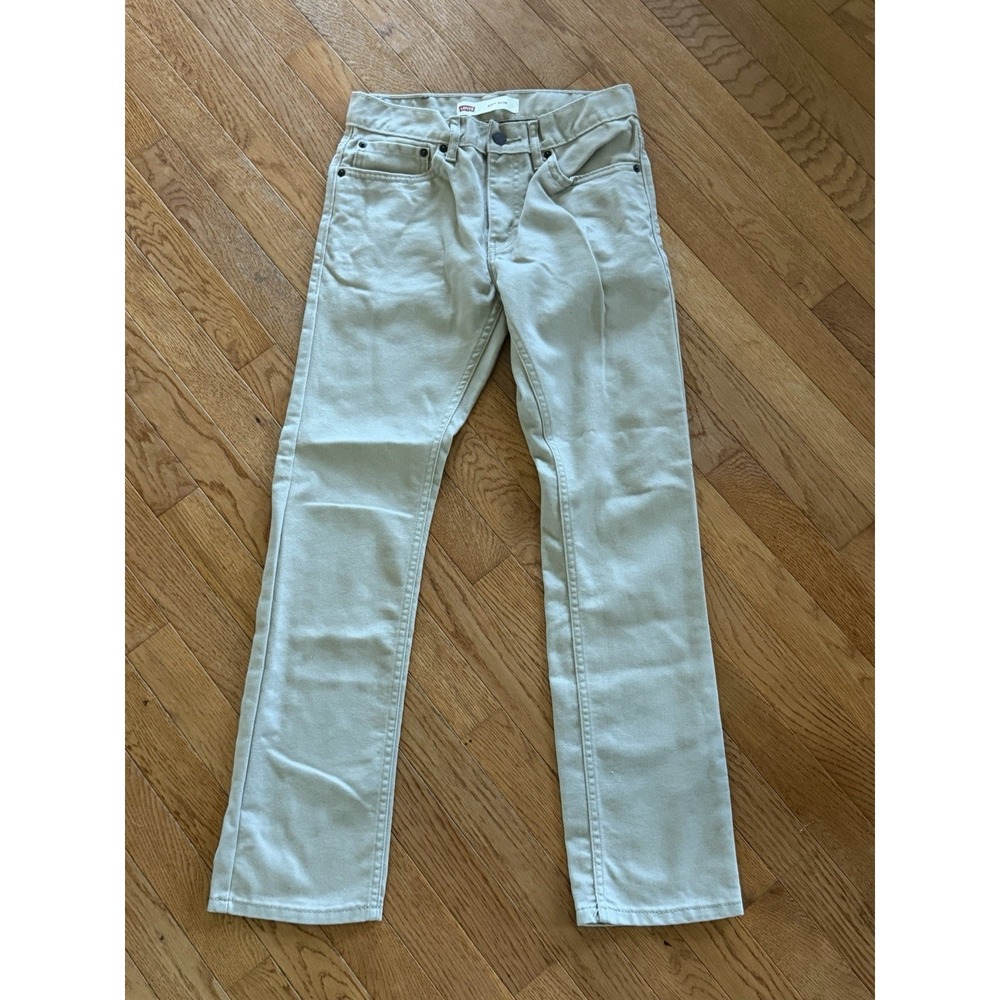 Levi's 511 Slim fit jeans textured, striped khaki casual sz 16 28"